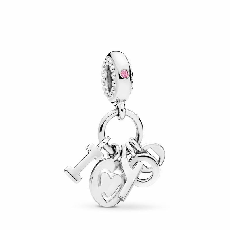 Pandora Australia I Love You Letters Dangle Charm - Sterling Silver | OLFNPZ378